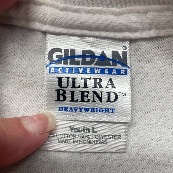 Vintage Y2K SpongeBob SquarePants T-shirtwhite short sleeve boys girls size L - Picture 7 of 9